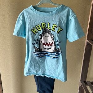 Hurley boys matching shark set